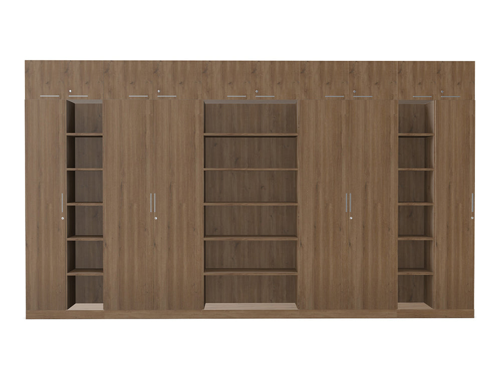 Ws.D Key Storage Modular 6-Level Cupboard with Bookshelves and High Cabinets