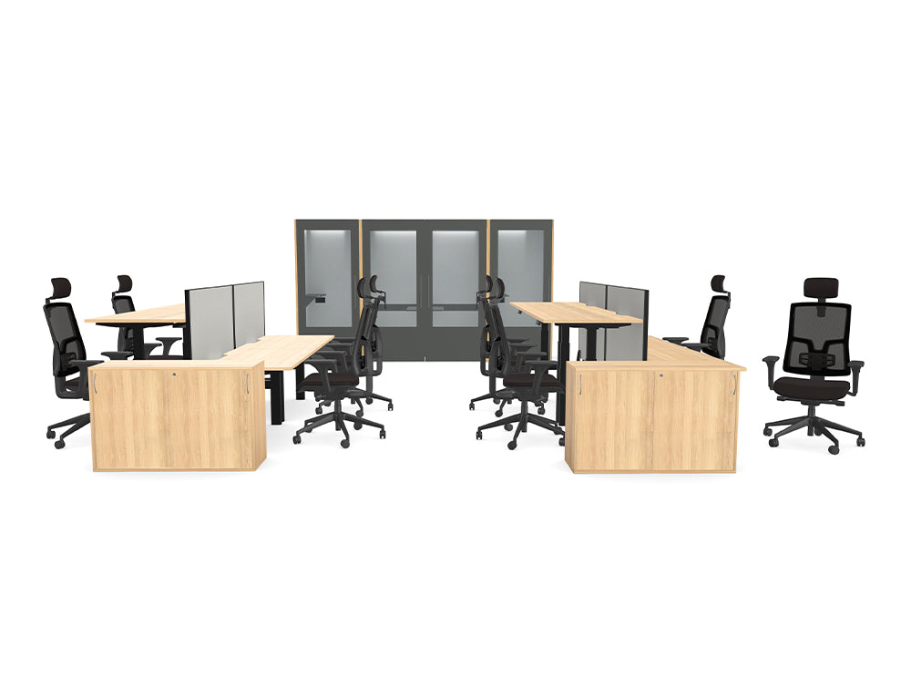 Ws.D Open Space Office with Meeting Pods