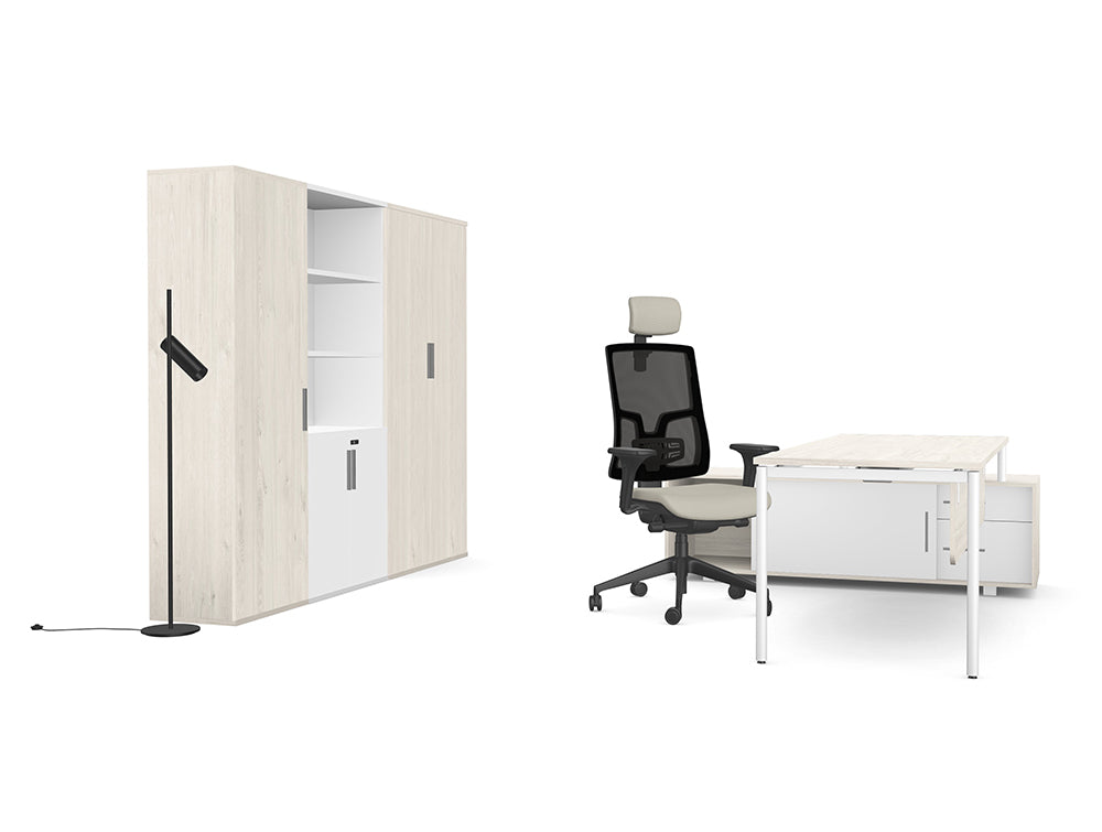 Ws.D Light Executive Office with Storage