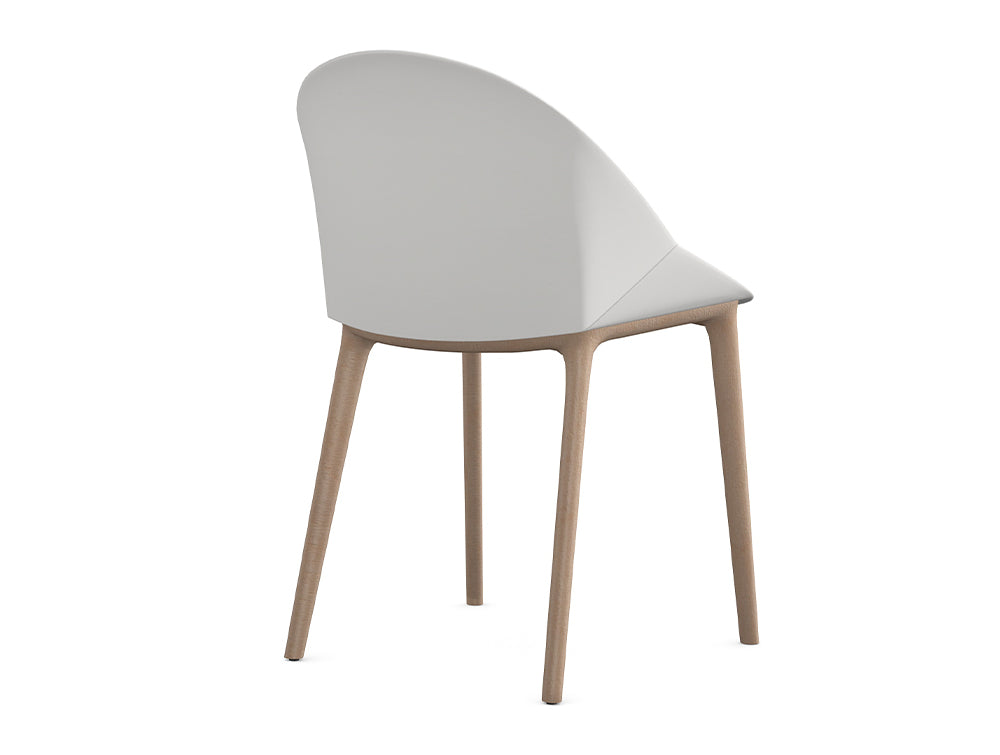 Ws.D Malin Breakout Chair with Wood Effect Four Legged Base