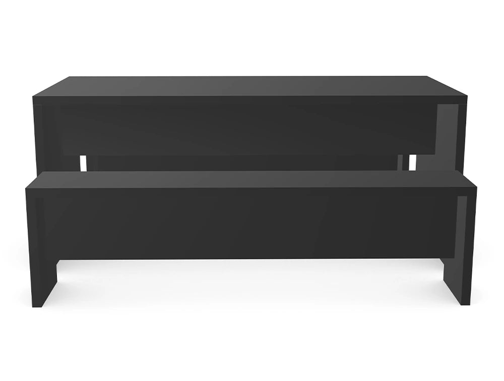 Ws.D Nestro Slab Leg Canteen Table and Bench Seating