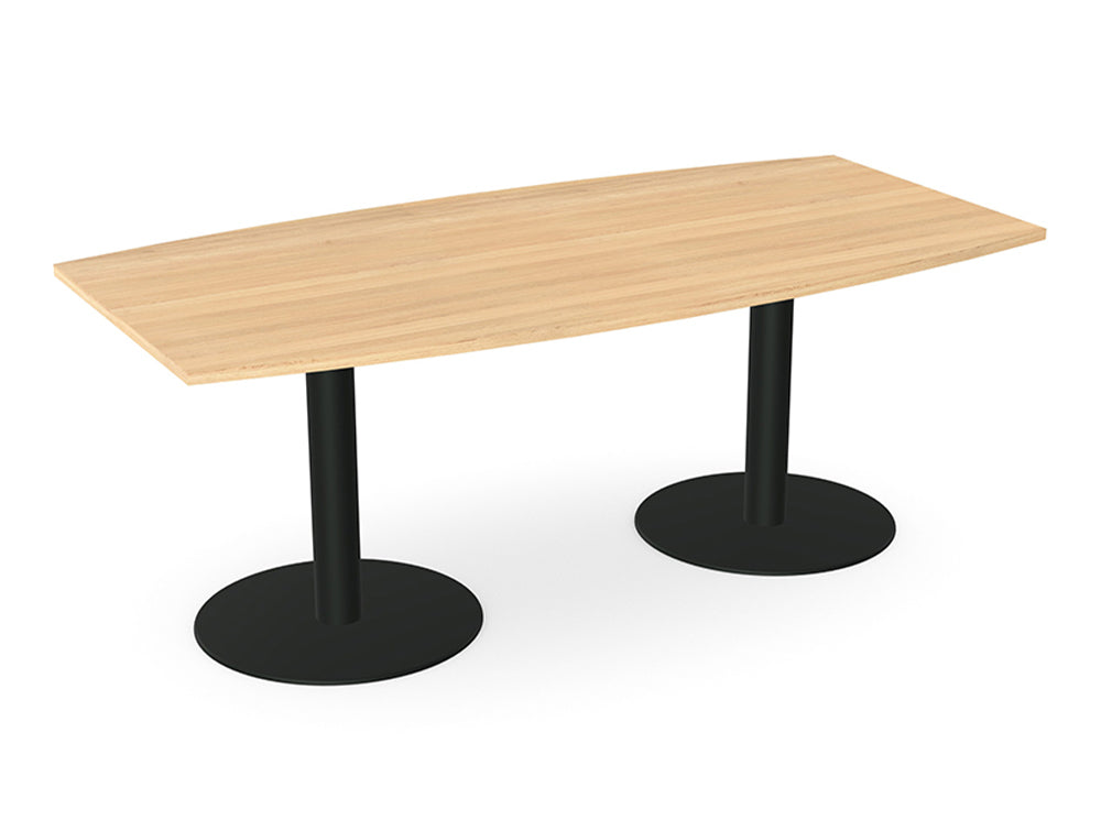 Ws.D Nexis Double Cylinder Base Table with Barrel Table Top