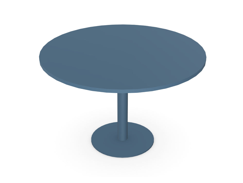 Ws.D Nexis Cylinder Base Table with Round Table Top Monocolour
