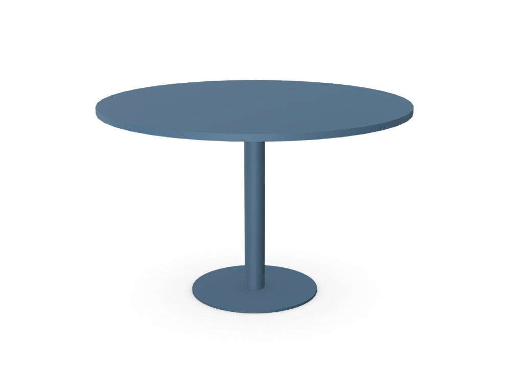 Ws.D Nexis Cylinder Base Table with Round Table Top Monocolour