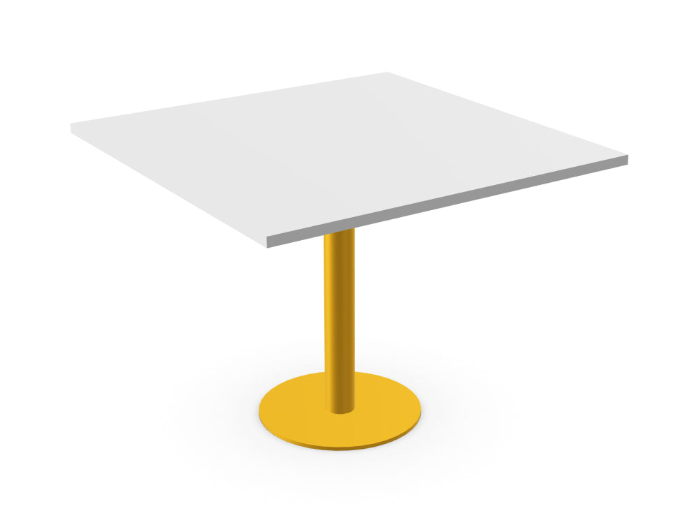 Ws.D Nexis Cylinder Base Table with Square Table Top