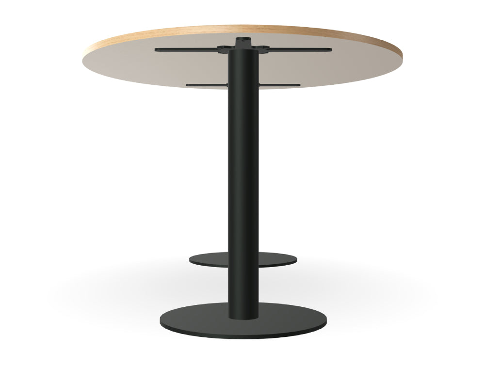 Ws.D Nexis Double Cylinder Base Table with Oval Table Top