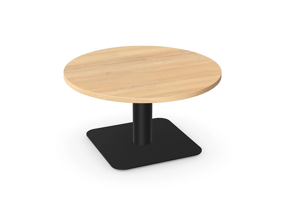 Ws.D Nexis+ Cylinder Square Base Coffee Table with Round Table Top