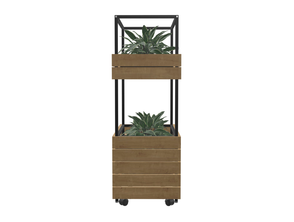 Ws.D Oasis Double 1-Level Mobile Planter