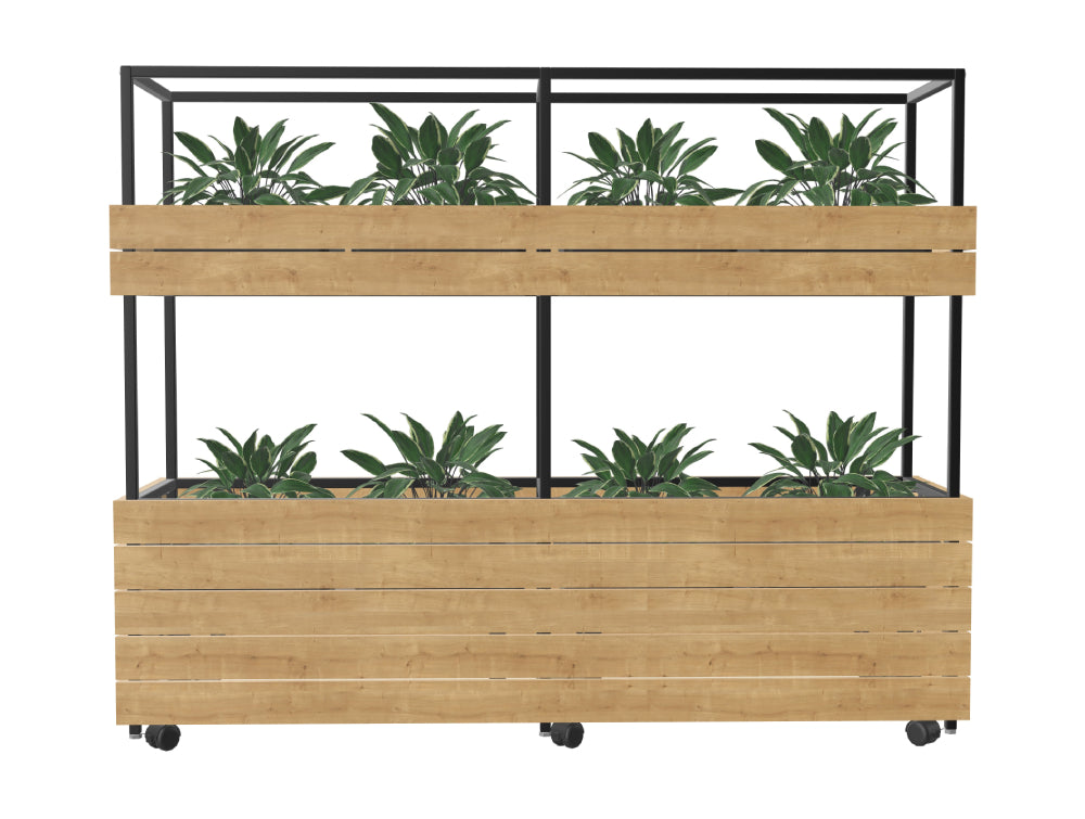 Ws.D Oasis Double 2-Level Mobile Planter