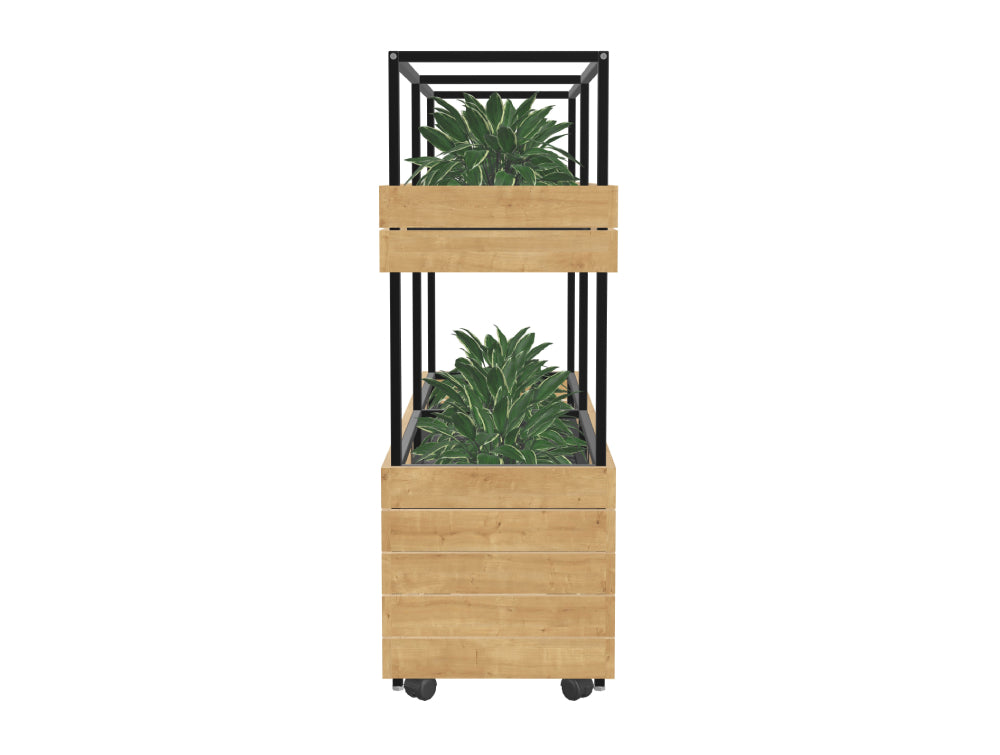 Ws.D Oasis Double 2-Level Mobile Planter