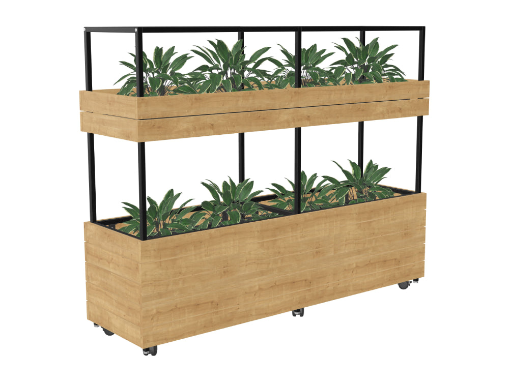 Ws.D Oasis Double 2-Level Mobile Planter