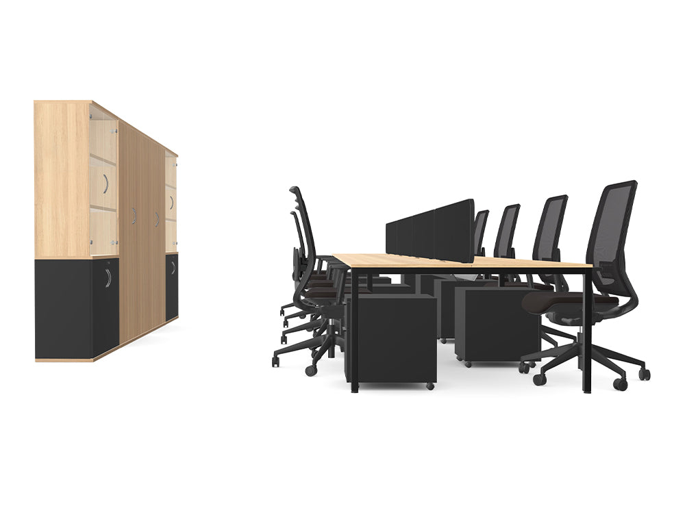 Ws.D Open Space Office with Storage Wall