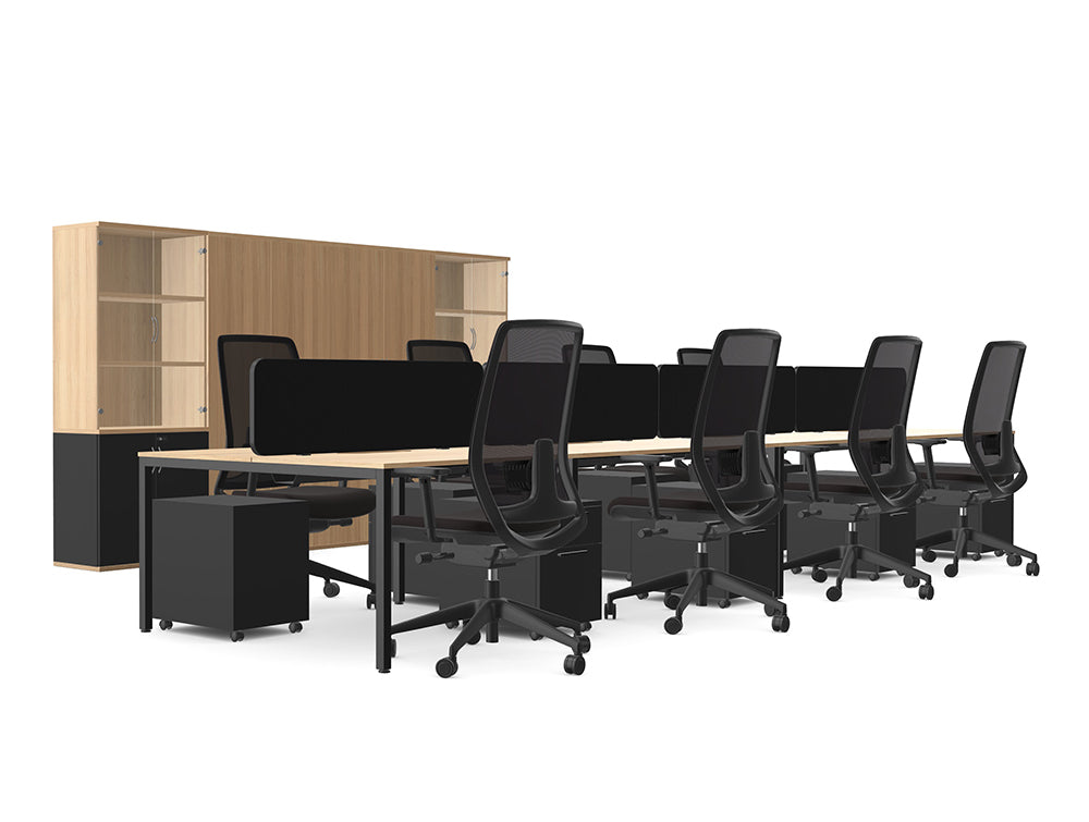 Ws.D Open Space Office with Storage Wall