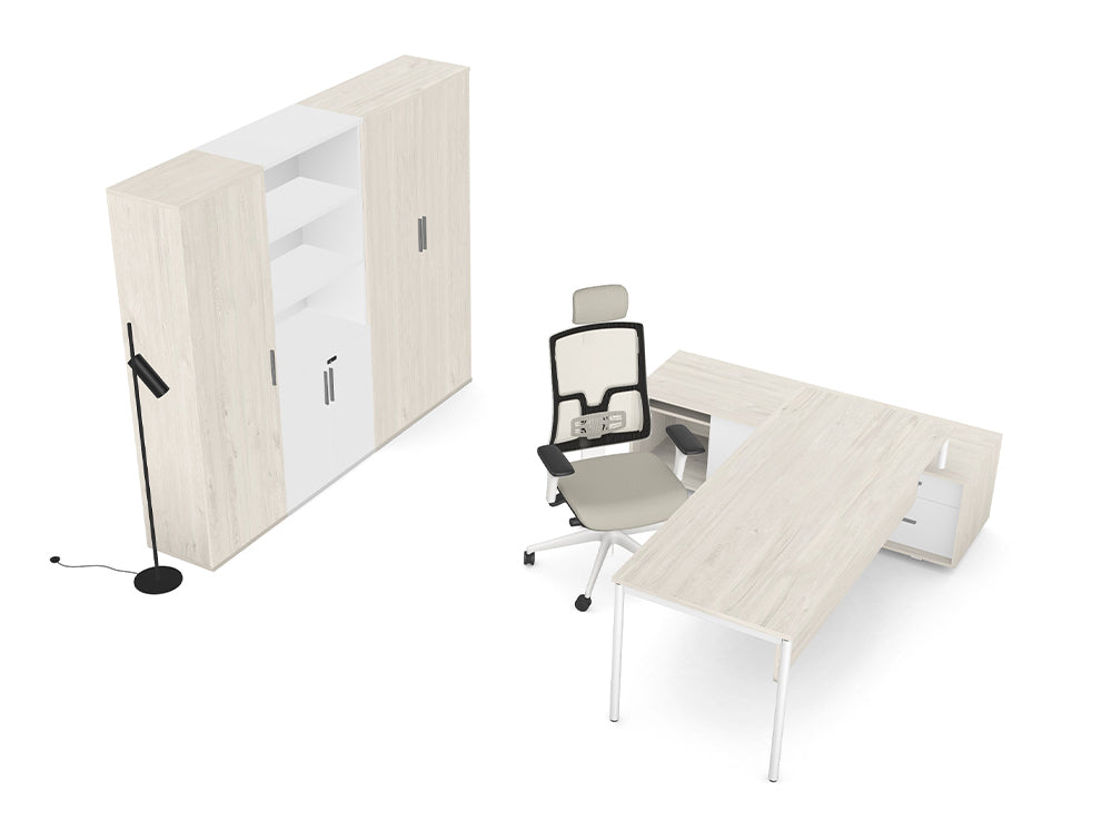 Ws.D Light Executive Office with Storage