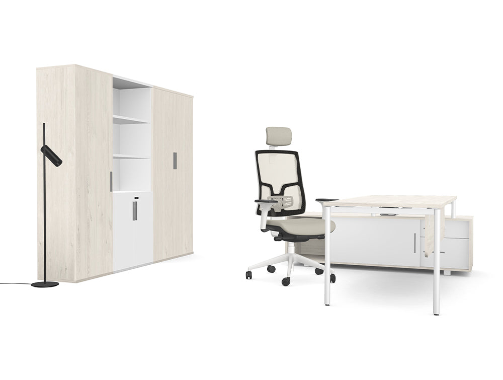 Ws.D Light Executive Office with Storage