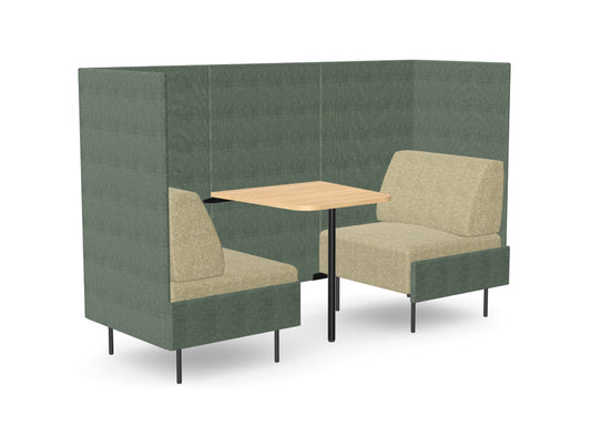 Ws.D Snug 2-Seater High-Back Open Meeting Pod