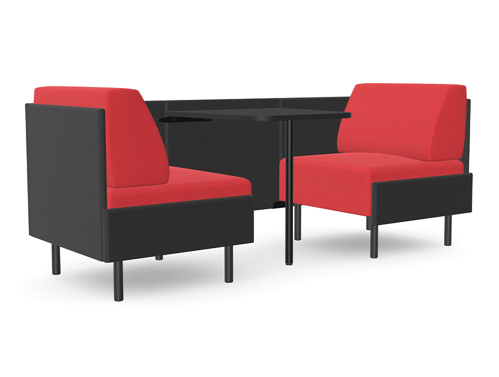 Ws.D Snug 2-Seater Low-Back Open Meeting Pod