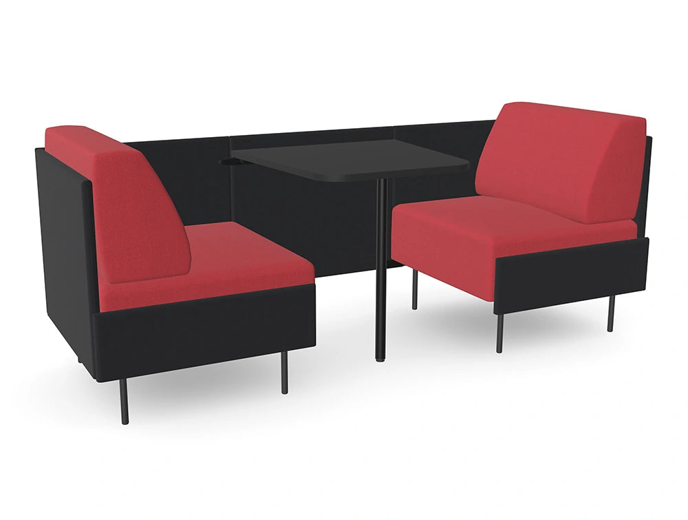Ws.D Snug 2-Seater Low-Back Open Meeting Pod