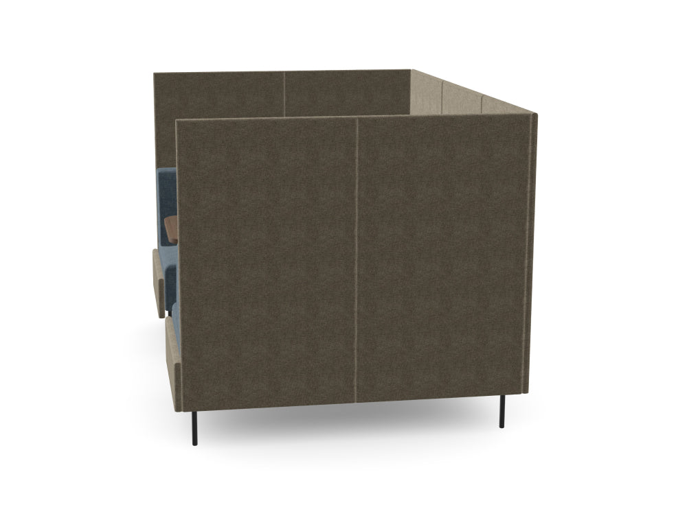 Ws.D Snug 4-Seater High-Back Open Meeting Pod