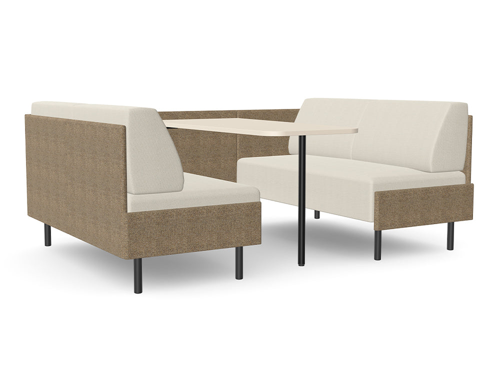 Ws.D Snug 4-Seater Low-Back Open Meeting Pod