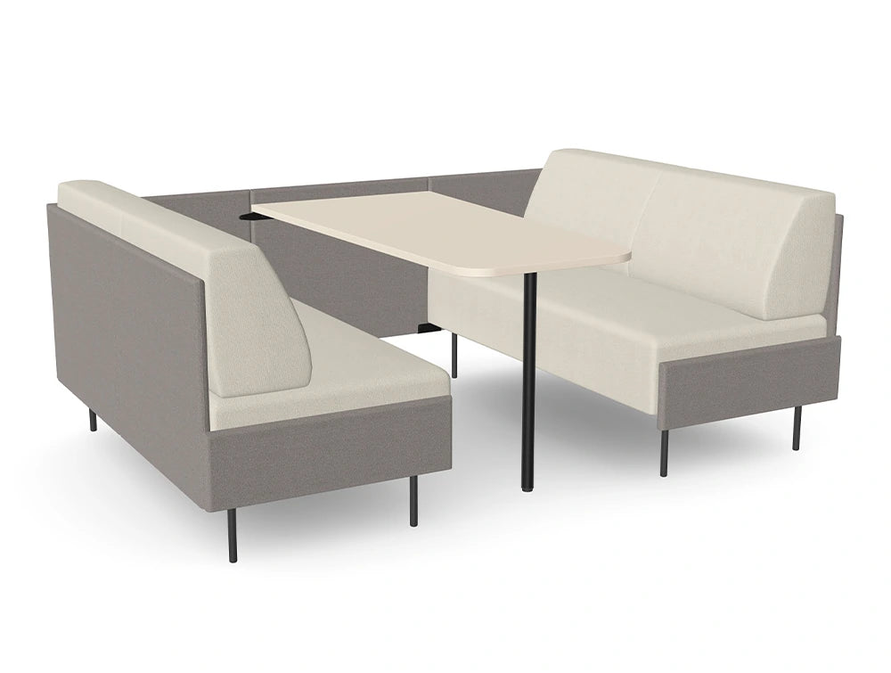 Ws.D Snug 4-Seater Low-Back Open Meeting Pod