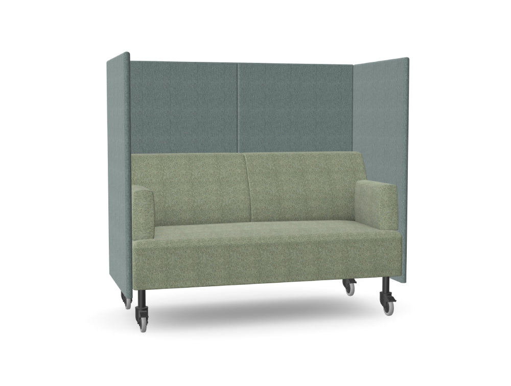 Ws.D Snug Mobile 2-Seater Sofa with High Back