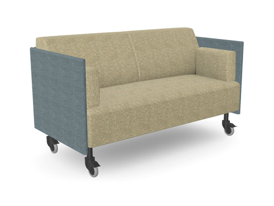 Ws.D Snug Mobile 2-Seater Sofa with Low Back