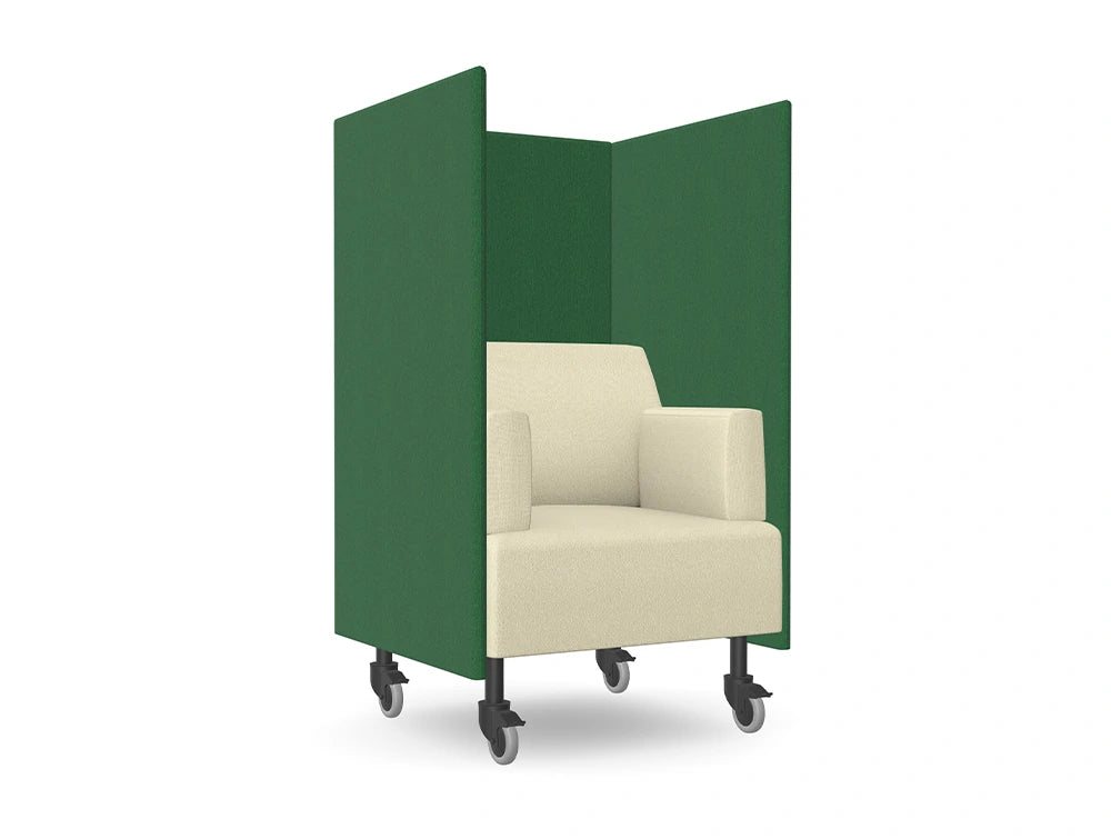 Ws.D Snug Mobile Armchair with High Back