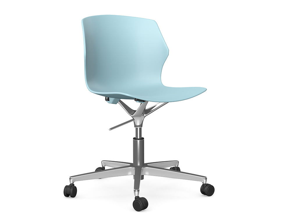 Ws.D Stark Chair with Five Star Base on Castors