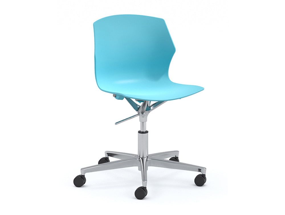 Ws.D Stark Chair with Five Star Base on Castors