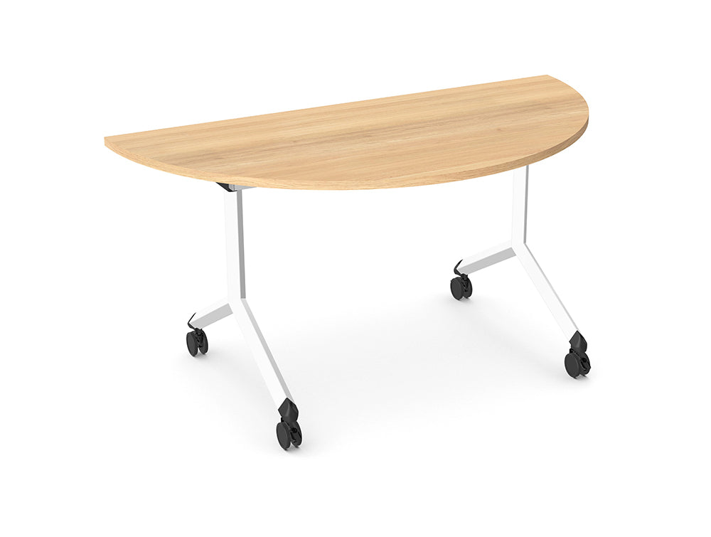 Ws.D Twister Mobile Tilt Semi-Circle Table with Pro Leg