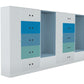 Ws.D Uno 22-Door Locker System with Combination Lock and Sitting Alcoves