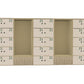 Ws.D Uno 30-Door Mailbox Front Locker System with Combination Lock, Numbers and Sitting Alcoves