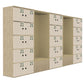 Ws.D Uno 30-Door Mailbox Front Locker System with Combination Lock, Numbers and Sitting Alcoves