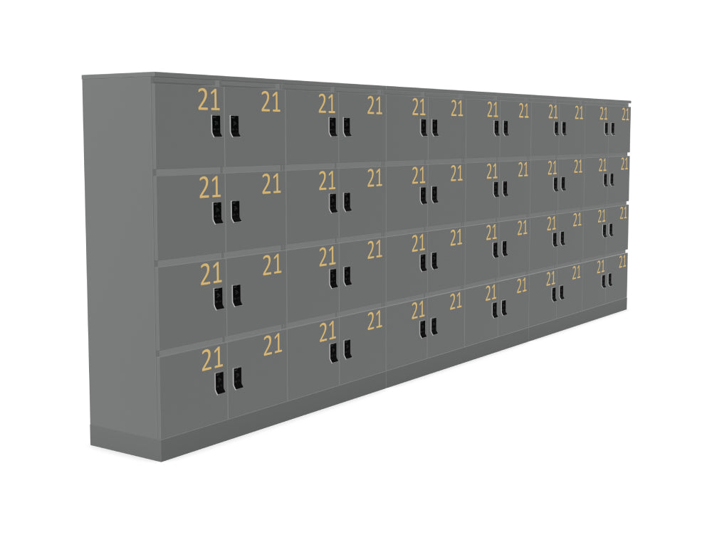 Ws.D Uno 48-Mailbox Front Door Locker System with RFID Locks and Numbers