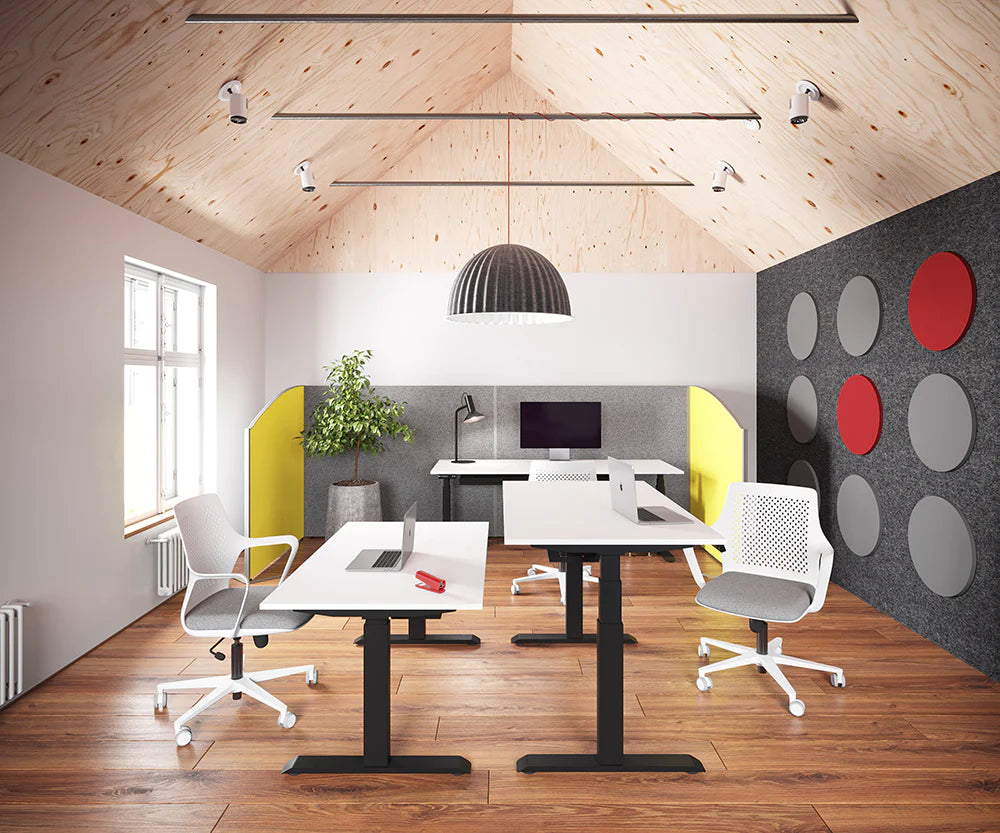 Ws.D Levo+ Sit-Stand Desk with Return